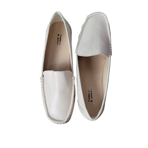 Valley Lane Womens Ivory Leather Loafers Slip-On Comfort Shoes Size 9.5M - Picture 10 of 13